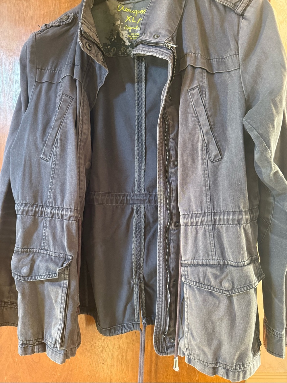Aeropostle women’s Slate Utility Jacket - Casual Field Coat